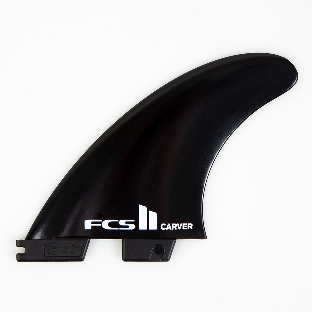 FCS II Carver Glass Flex Black Thruster Fins - Jungle Surf Store - Bali Indonesia