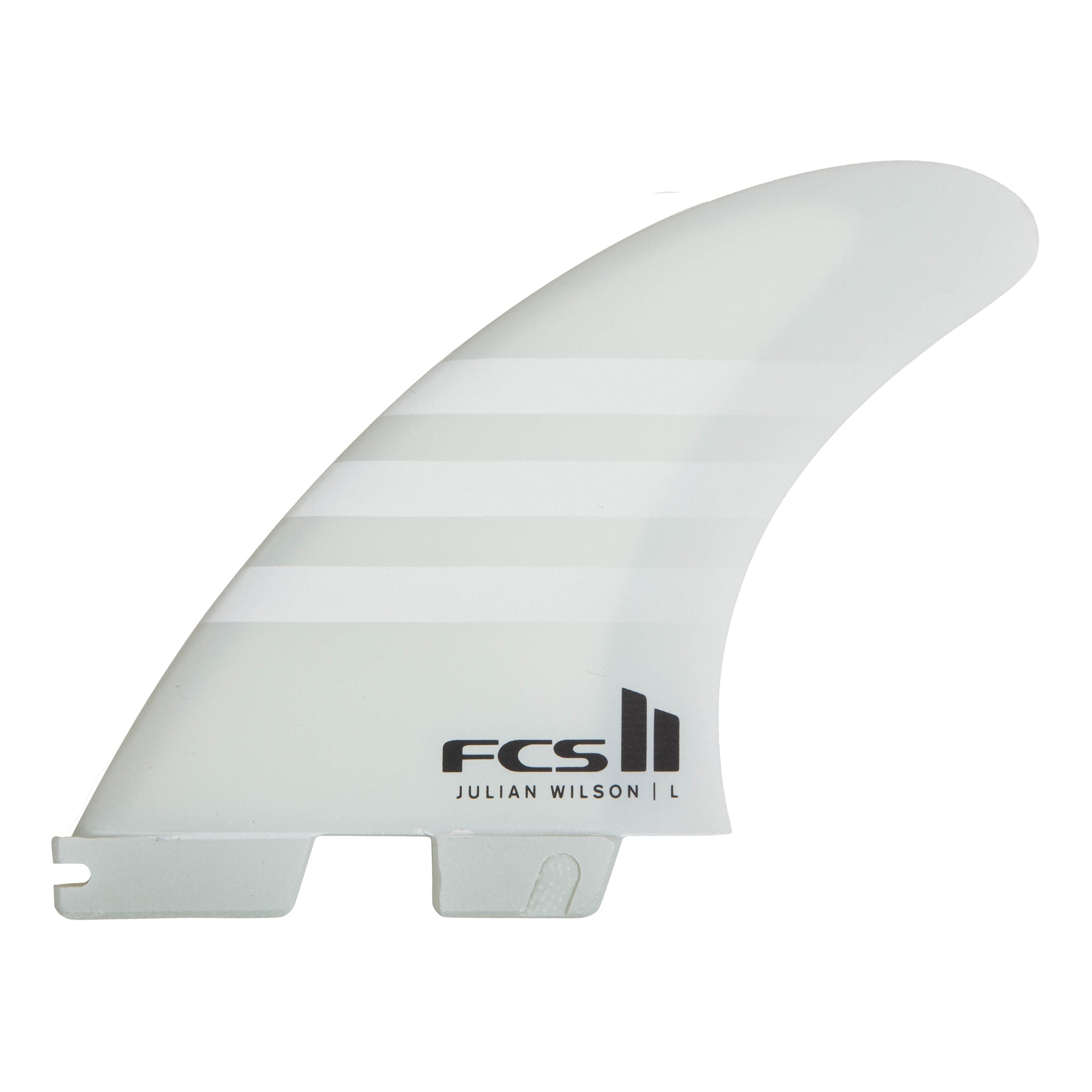 FCS II Julian Wilson Thruster Fins White White - Jungle Surf Store - Bali - Indonesia