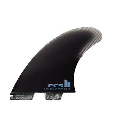 FCS II PERFORMER TWIN + 1 FIN SET Black - Jungle Surf Store - Bali - Indonesia