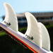 FCS II Julian Wilson Thruster Fins White White - Jungle Surf Store - Bali - Indonesia