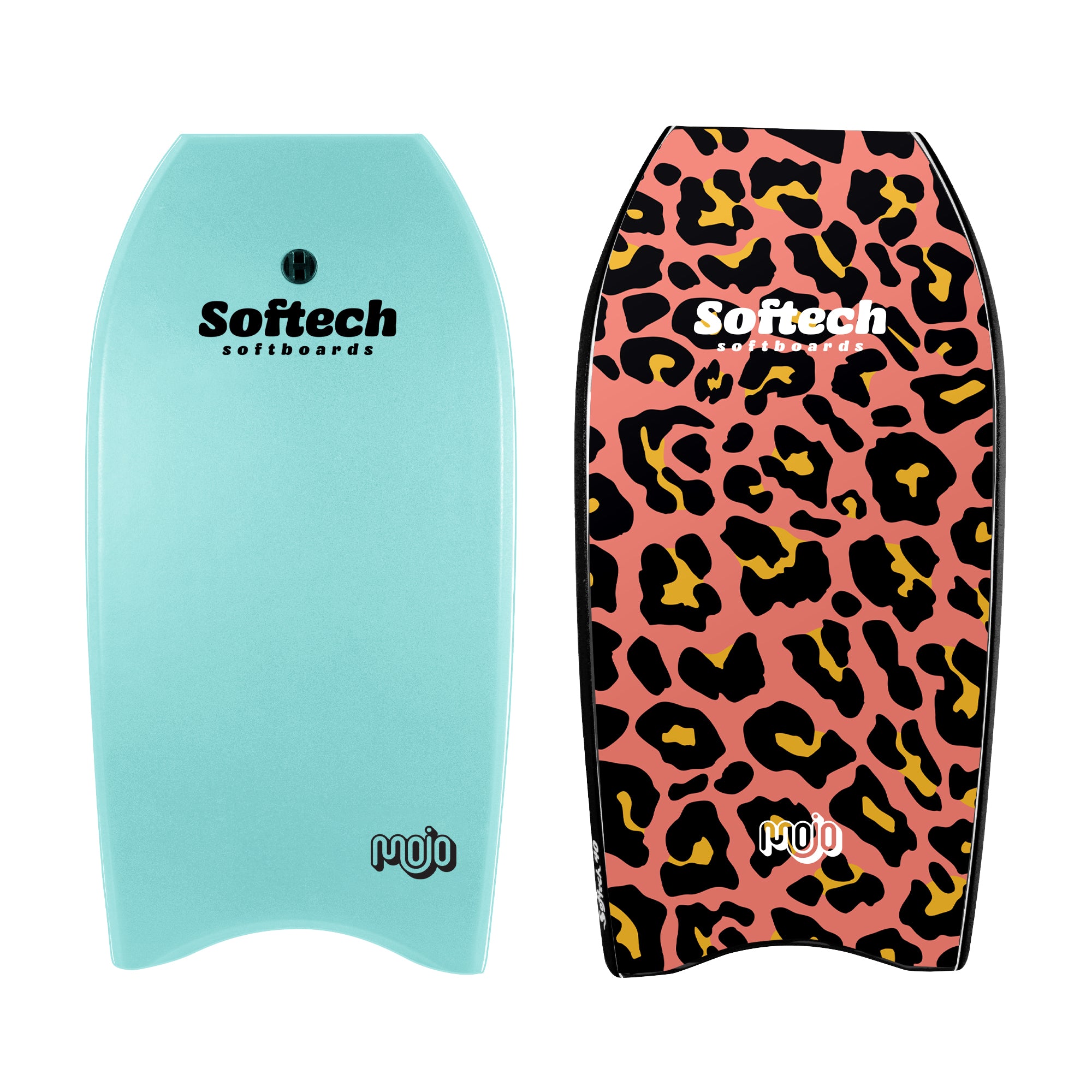 Softech Mojo Bodyboard Seafoam Leopard - Junglesurf Store -Bali - Indonesia