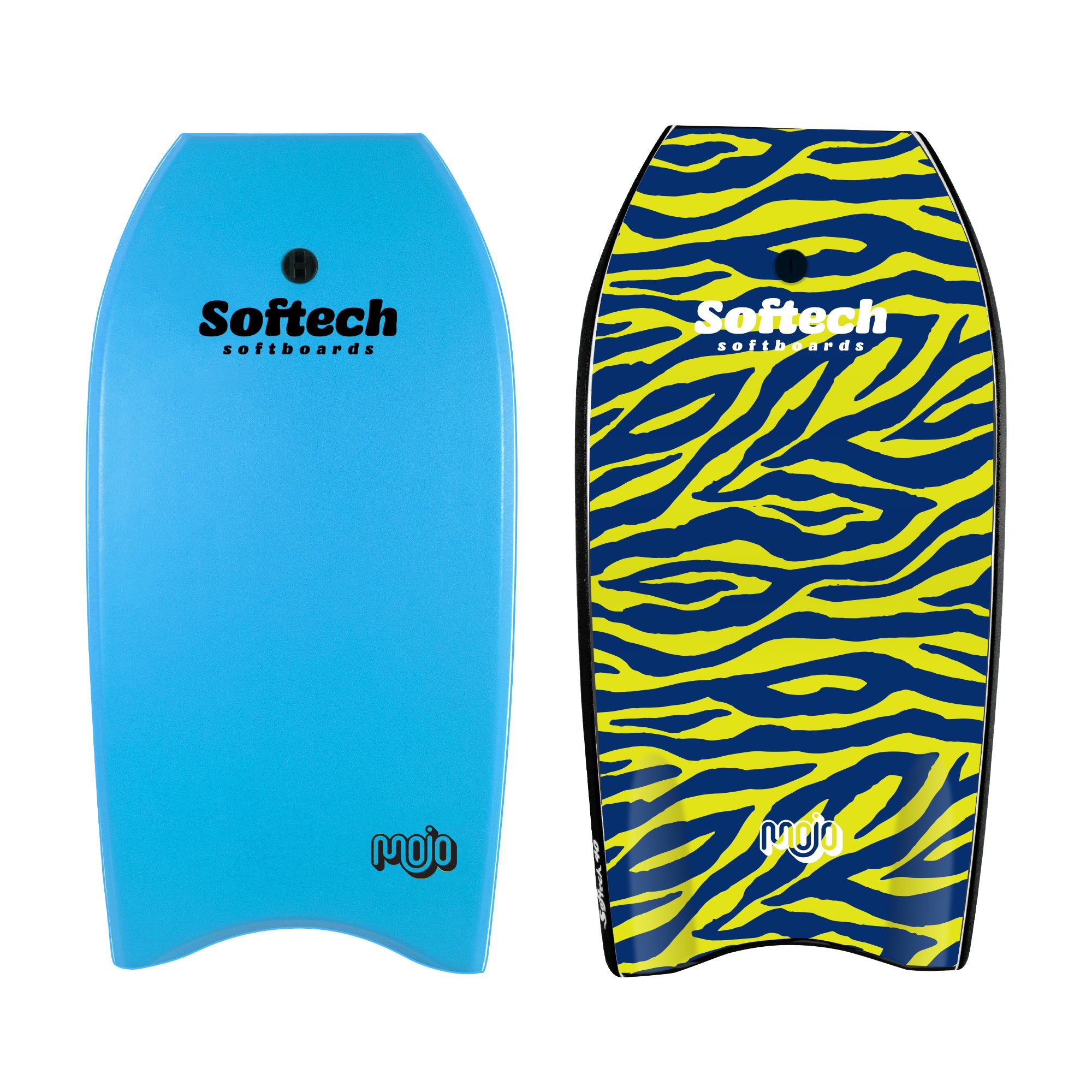 Softech Mojo Bodyboard Sky Blue Zebra - Junglesurf Store -Bali - Indonesia 