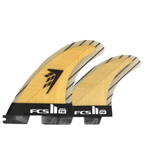 Fw Pc Carbon / Bamboo Tri-Quad Fin Set Medium — Jungle Surf Store