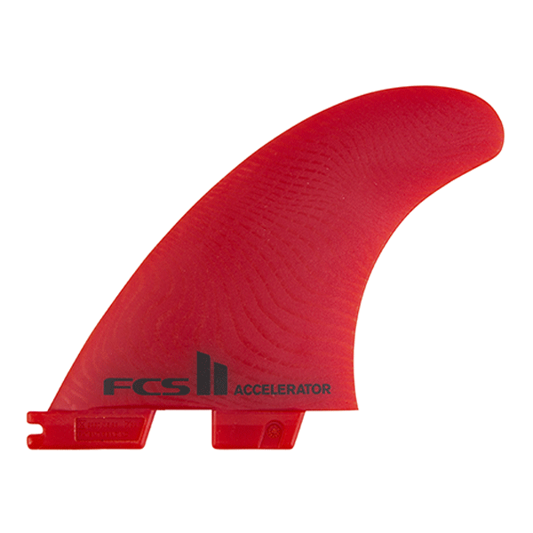 FCS II ACCELERATOR PC high quality CARBON TRI FIN SET. SMALL. Orange/Black. Thruster. Surf.