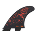 FCS II Filipe Toledo Thruster Fins Black Red - Jungle Surf Store - Bali - Indonesia