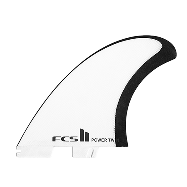 FCS II JS Power Twin FinsWhite Black - Jungle Surf Store - Bali - Indonesia